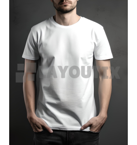 Maquette T-Shirt Blanc - Pour Homme