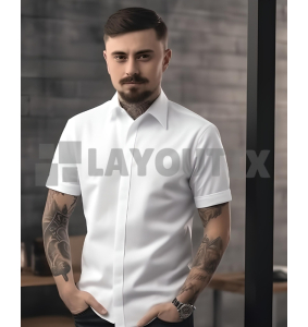 White T-Shirt Mockup - Joung Man