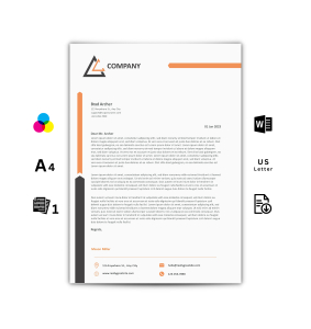 Letterhead Template - Orange
