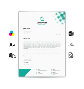 Letterhead Template Word - Light Green