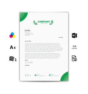 Letterhead Template Word - Light Green