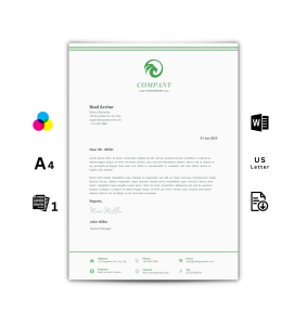 Letterhead Template Word - Light Green