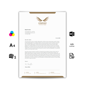 Word Letterhead Template - Brown