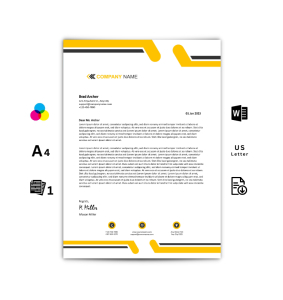 Sunrise Business Letterhead Template for Microsoft Word