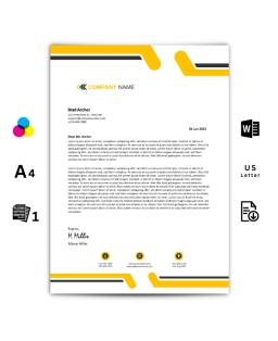 Modello di carta intestata Sunrise Business per Microsoft Word